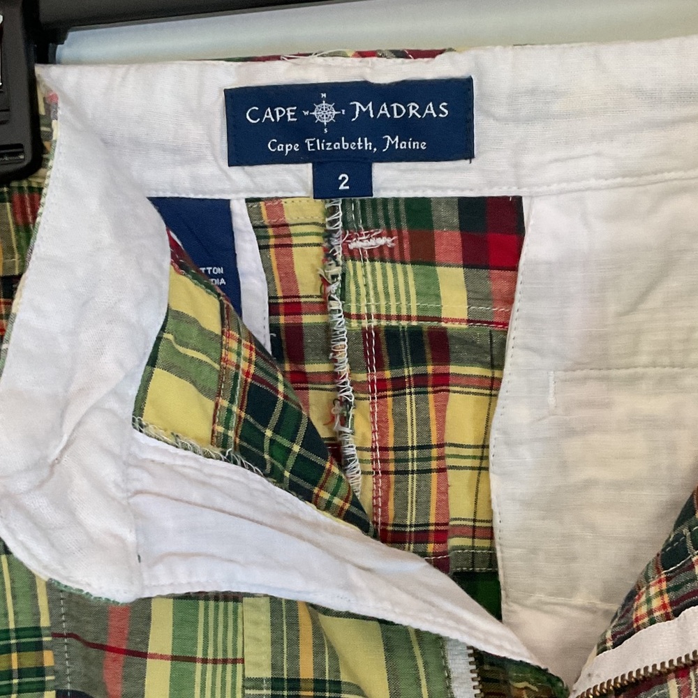 Cape Madras Plaid Mini Skirt - Red, Green, Yellow